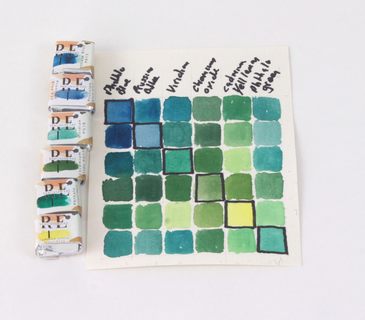 Phthalo Green. Professional quality fine watercolor paint