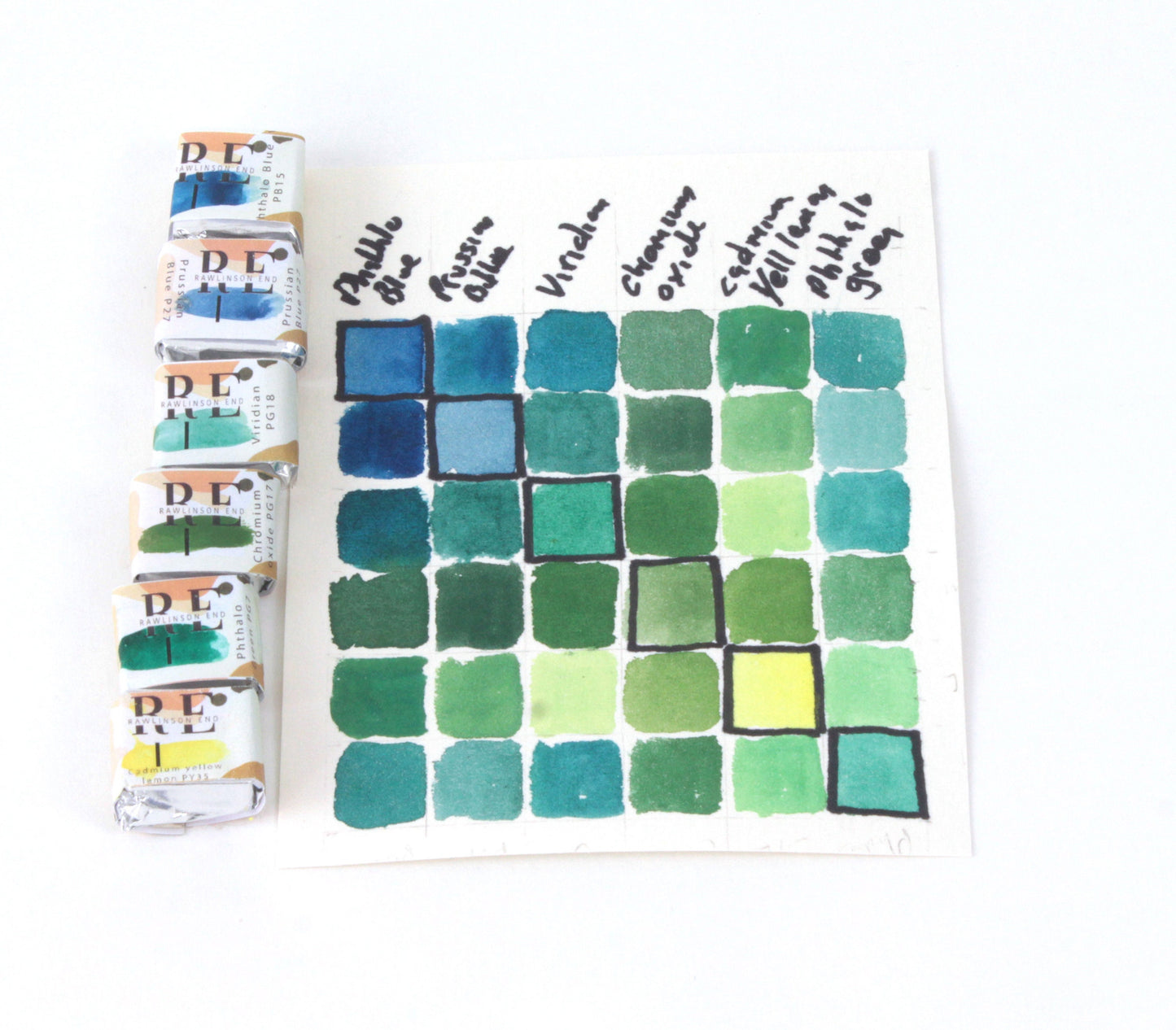 Prussian blue. Professional quality fine watercolor paint