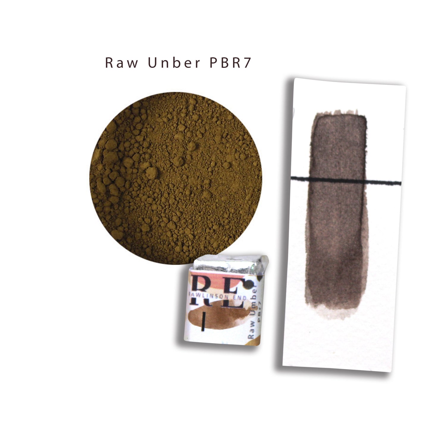 Raw umber. Professional quality fine watercolor paint