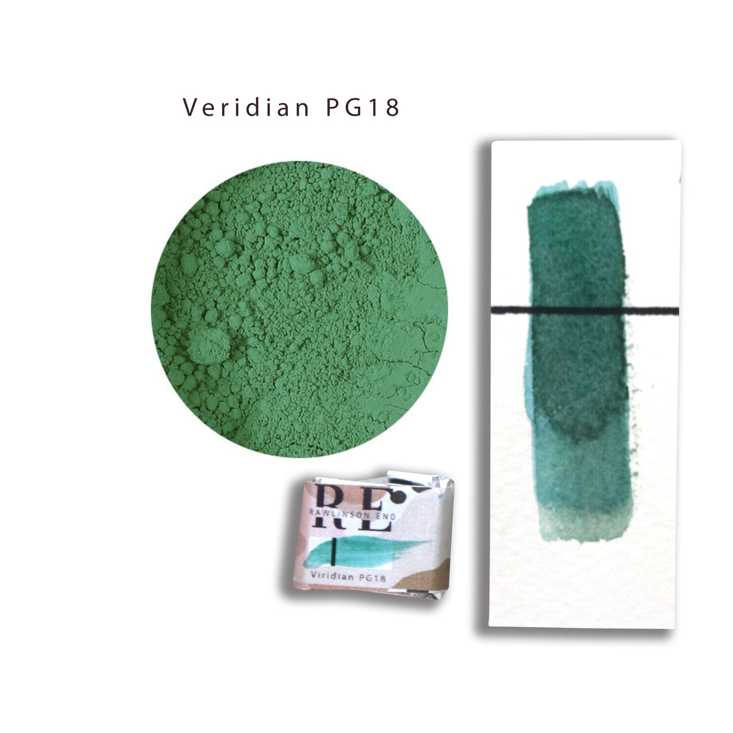 Viridian. Professional quality fine watercolor paint