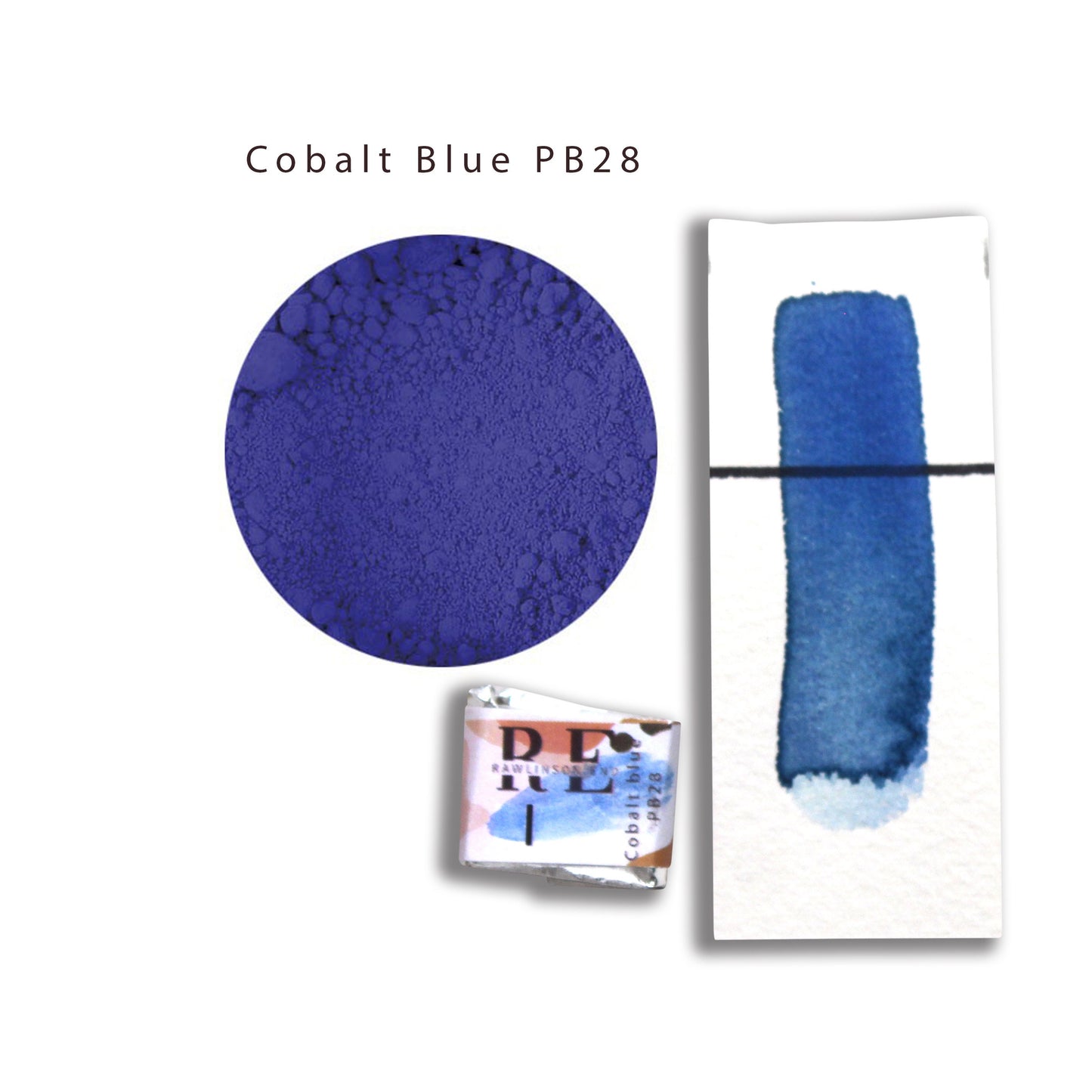 Cobalt blue. Professional quality fine watercolor paint