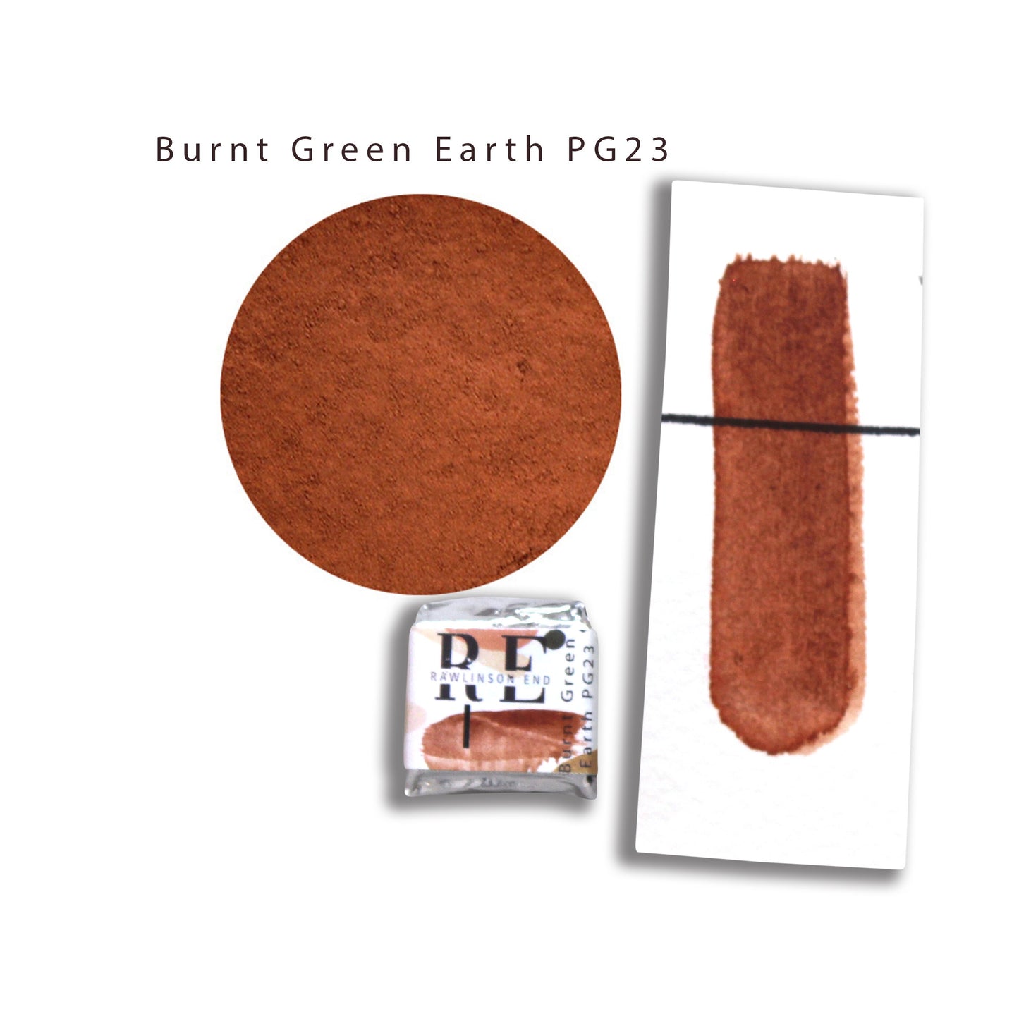 Earth set | Half pans | Professional quality fine watercolor paint | Optional travel tin