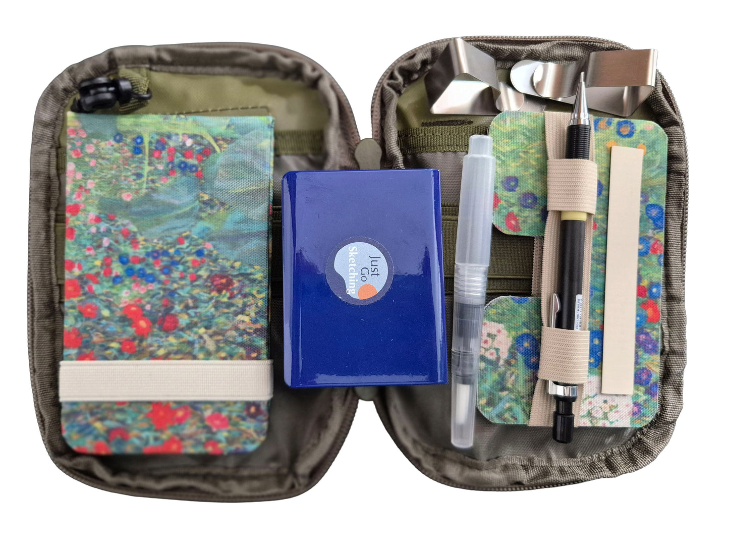 JustGoSketching Pocket Kit (3x5") – One-Handed Portable Sketching Kit