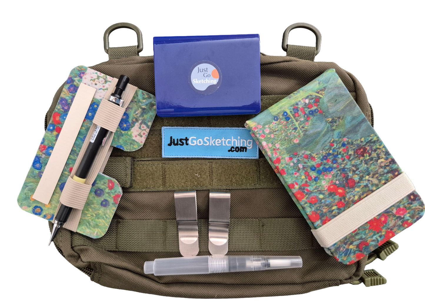 JustGoSketching Pocket Kit (3x5") – One-Handed Portable Sketching Kit