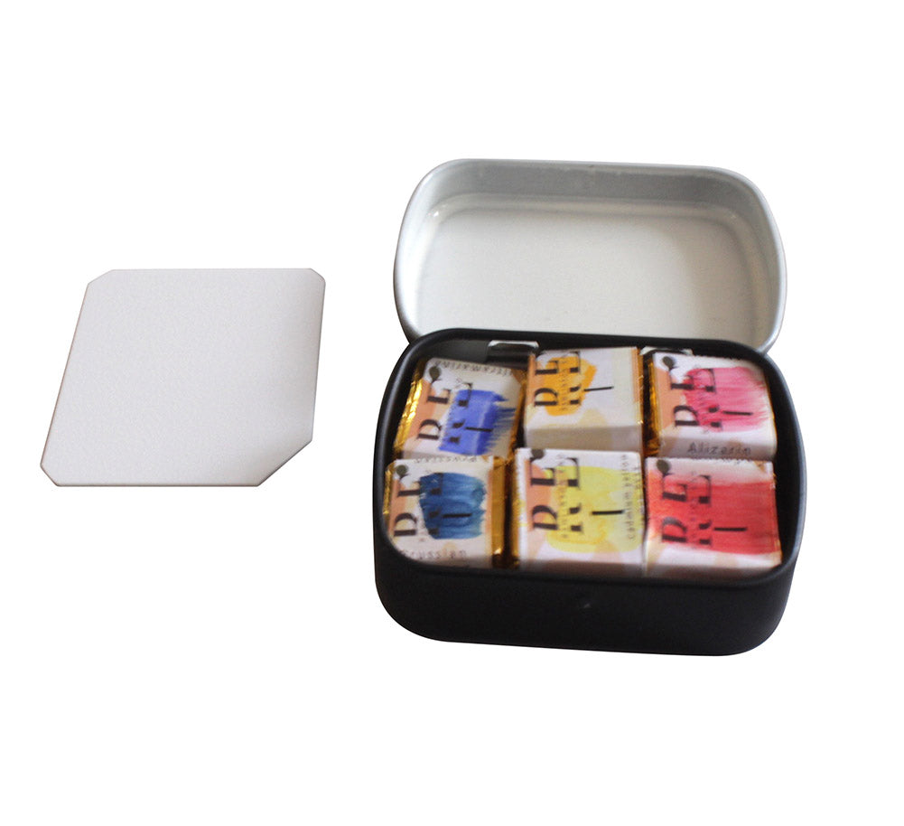 Handcrafted transparent watercolors with tin | choose from 24 half pans | 6 - 12 or 24