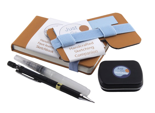 *JustGoSketching Pocket Kit (3x5") – One-Handed Portable Sketching Kit