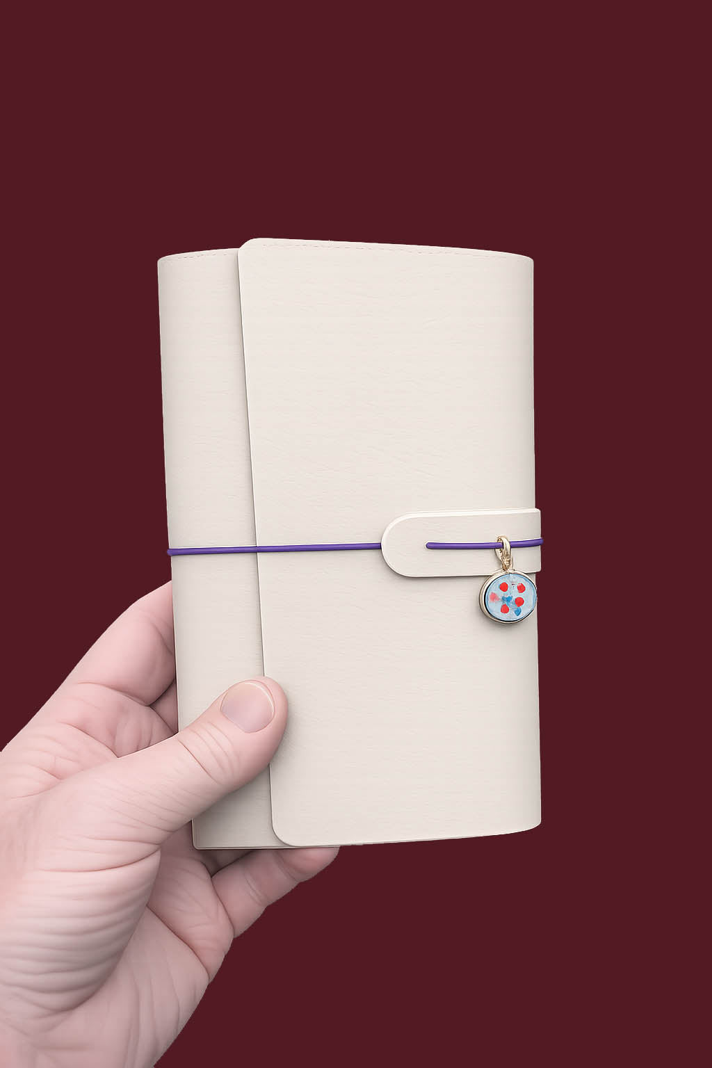 Perran A5 slim Trifold Journal Cover | Vegan Leather Journal | Includes 3 inserts