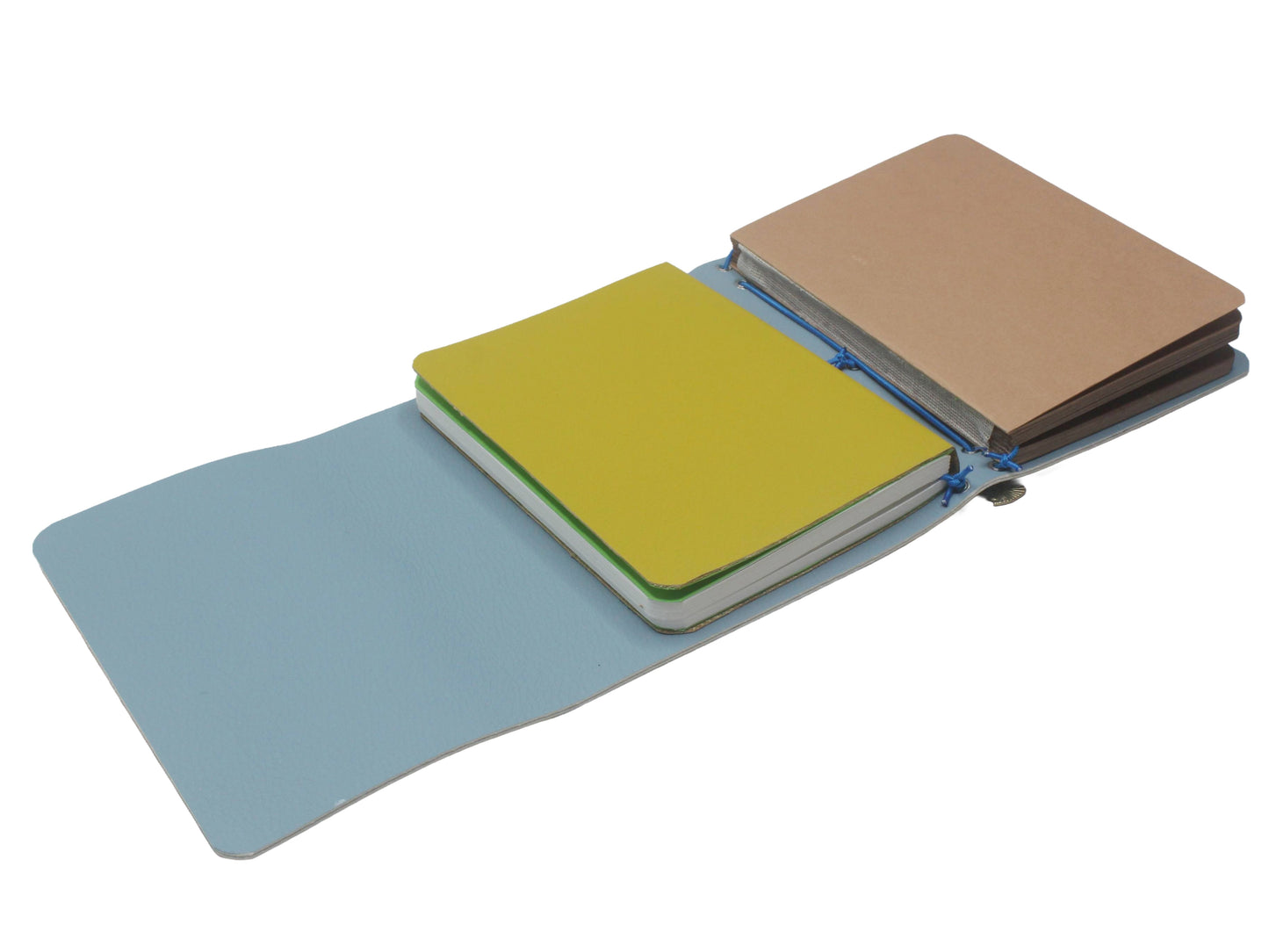 Kynance A6 Trifold Journal Cover | Vegan Leather Journal | includes 2 inserts