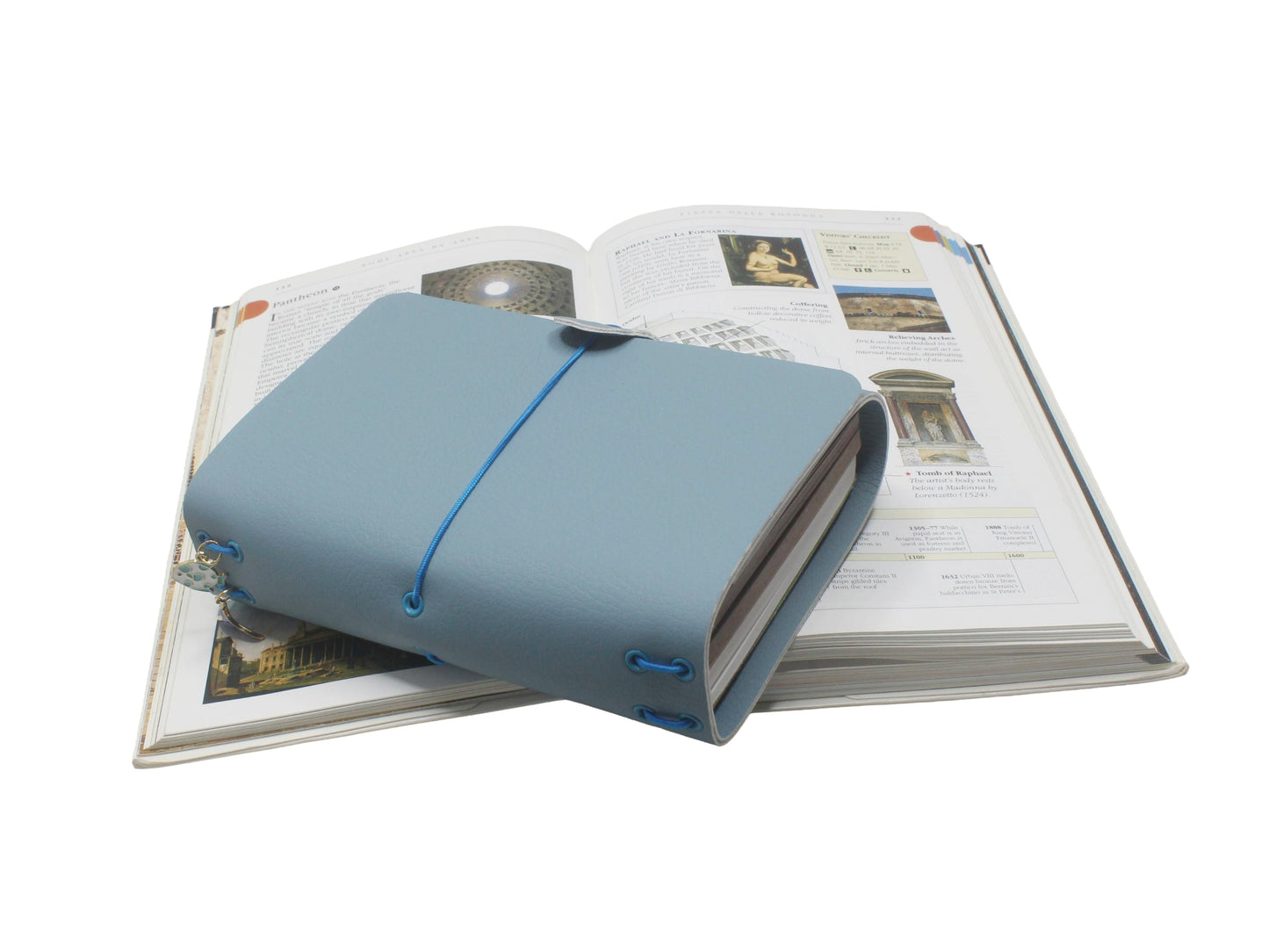 Kynance A6 Trifold Journal Cover | Vegan Leather Journal | includes 2 inserts