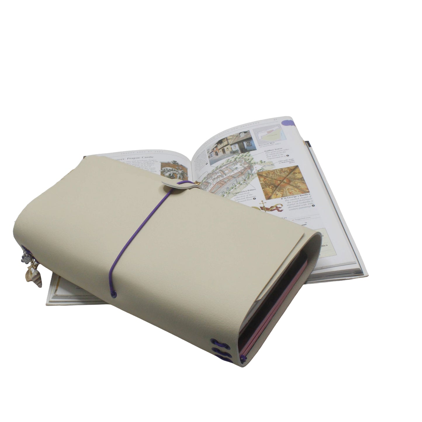 Perran A5 slim Trifold Journal Cover | Vegan Leather Journal | Cover only