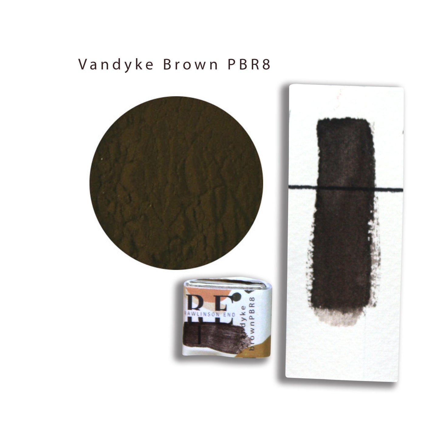 Vandyke brown. Professional quality fine watercolor paint