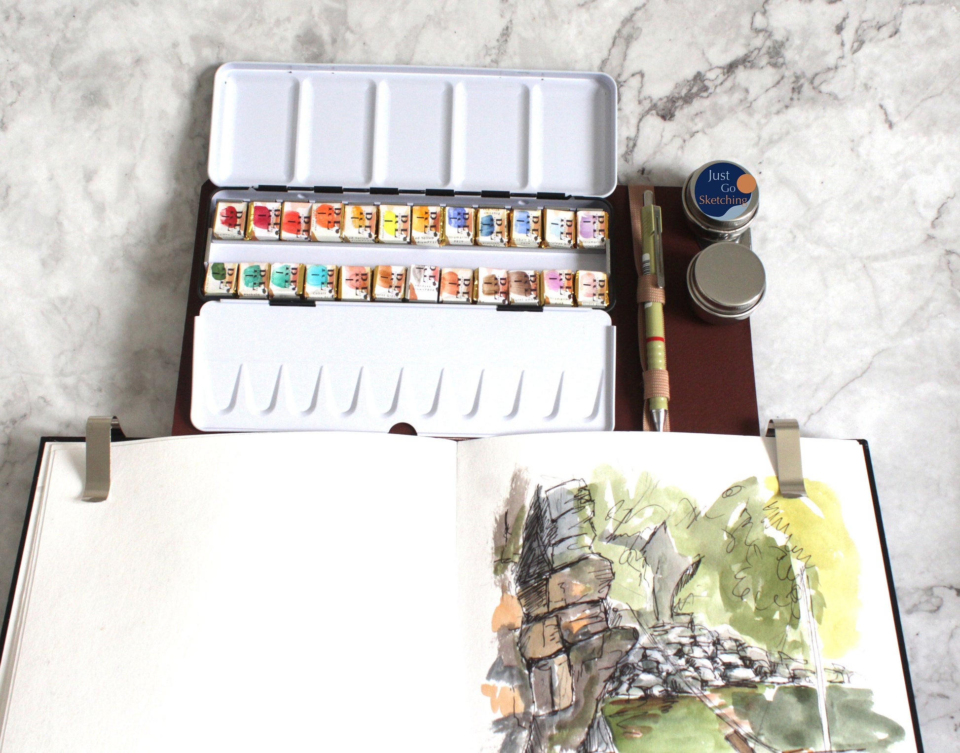 8x11 ins JustGoSketching Companion | Large | A4 book and above