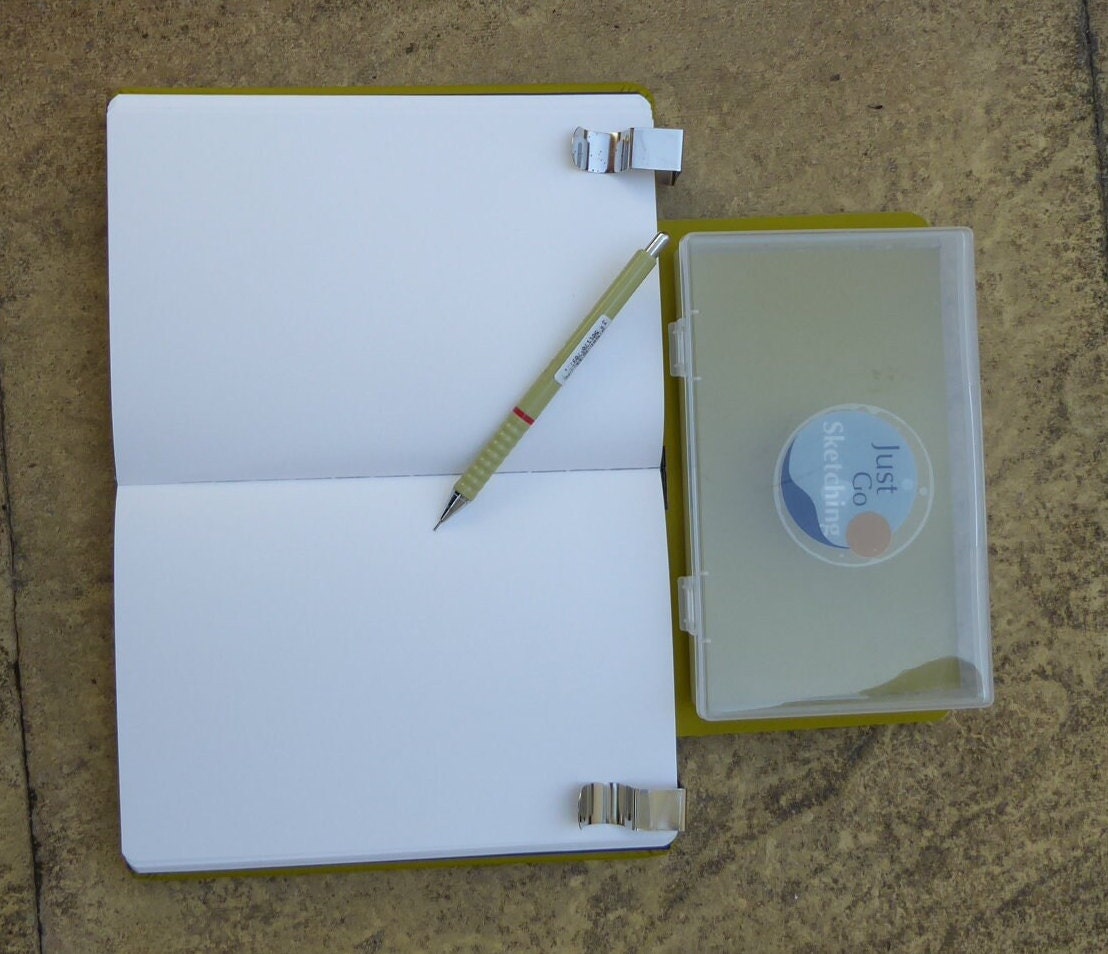 8x 6ins JustGoSketching Dry kit | Handcrafted | 40 page Sketchbook | Optional case